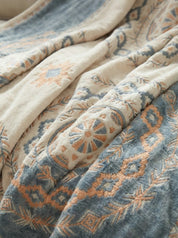 Bed Quilt Blanket | Geometric Pattern Layout-Blanket-Homefinn