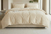 Bed Throw Blanket | Ribbed Surface Design-Homefinn