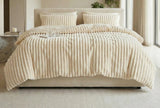 Bed Throw Blanket | Ribbed Surface Design