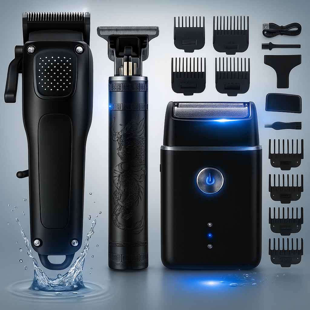 Electric Hair Clipper Kit | Trimmer Shaver Set-Trimmer-Homefinn