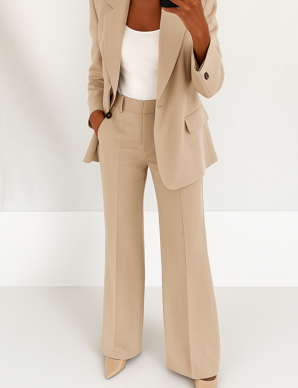 Womens Workwear | Tailored Pant Suit-Women Pant Suit-Homefinn
