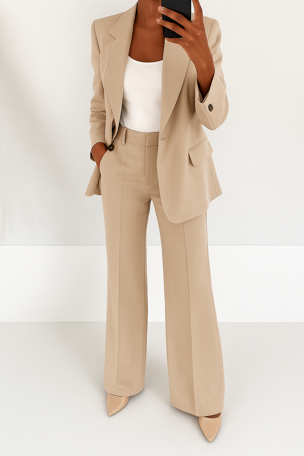 Womens Workwear | Tailored Pant Suit-Women Pant Suit-Homefinn