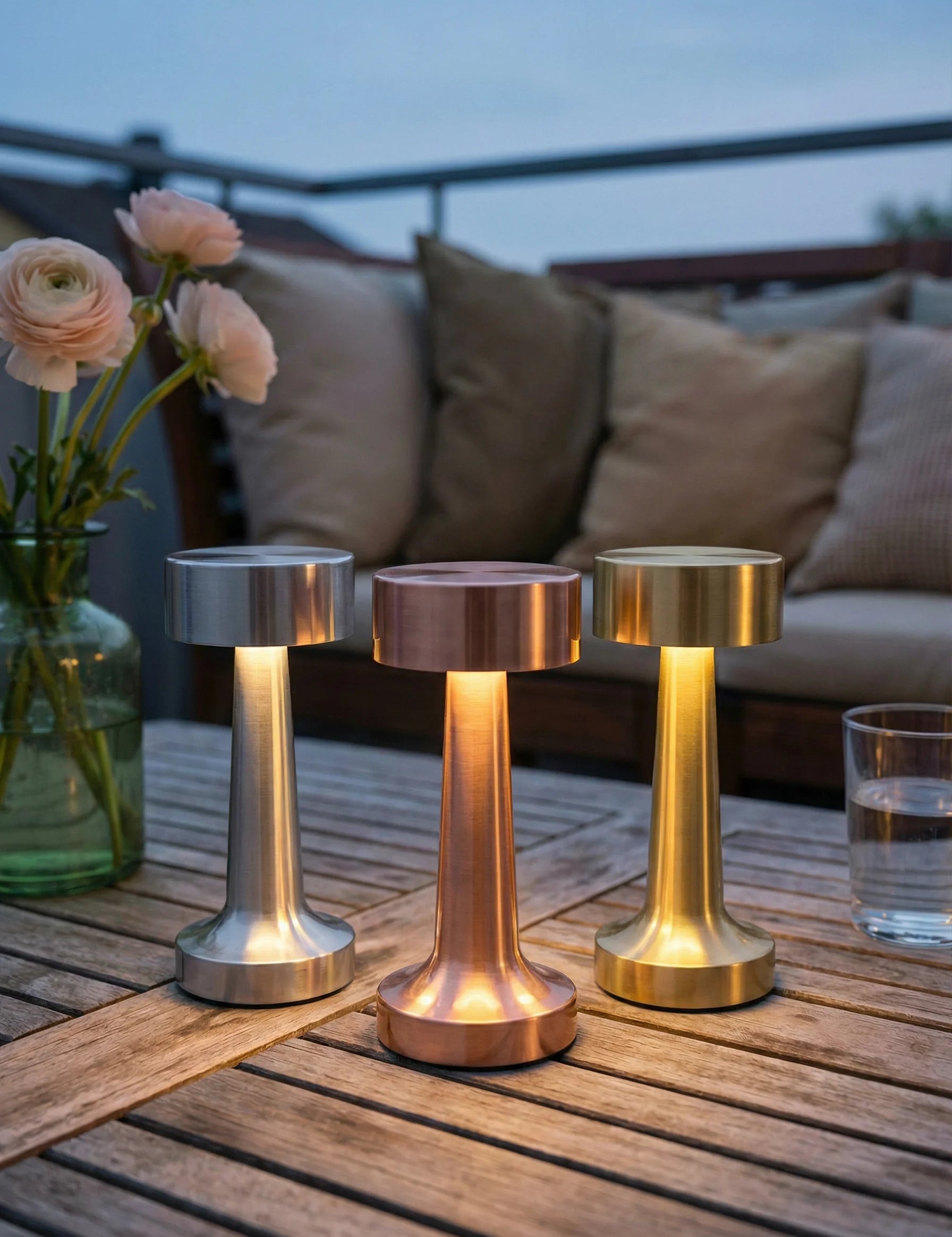 Cordless Table Lamp | Cylindrical Base Design-Homefinn
