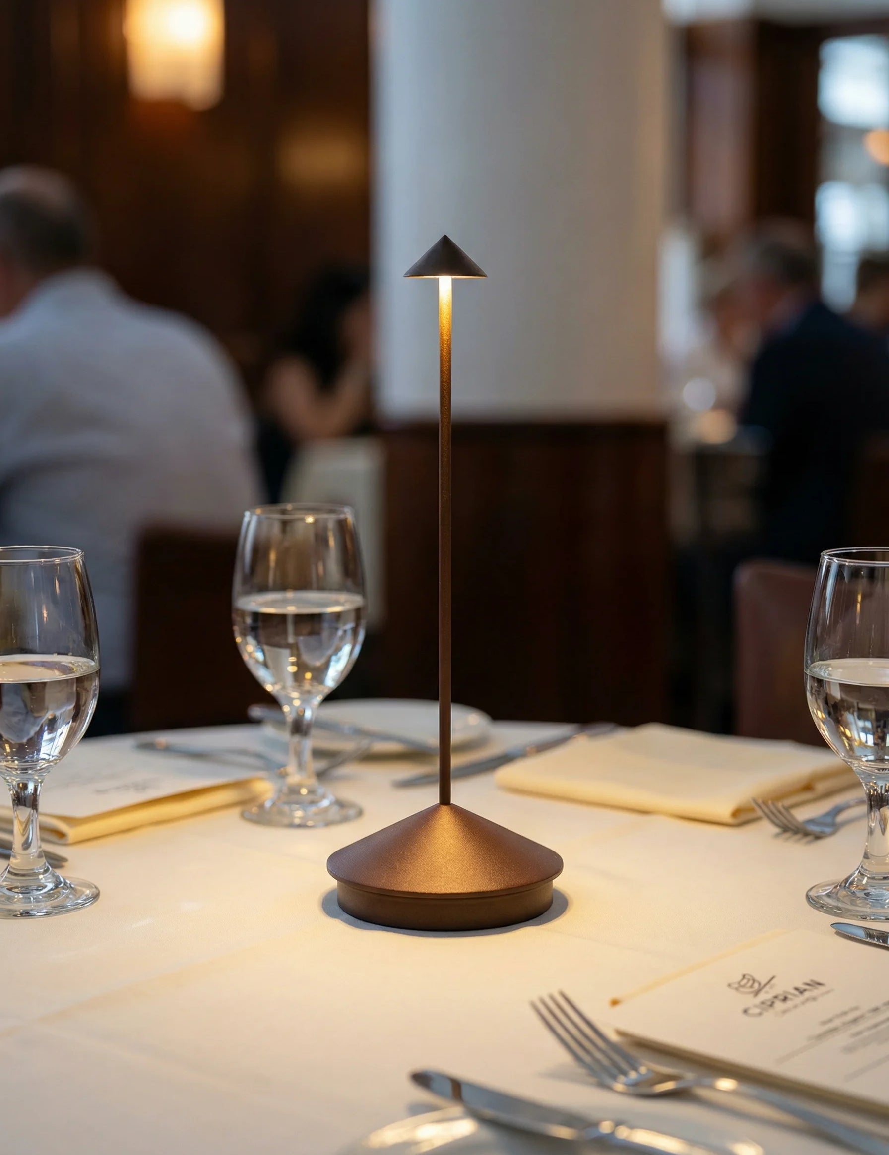 Cordless Table Lamp | Slim Vertical Design-Homefinn