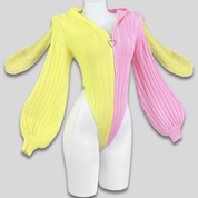 Women's Sexy Hooded Bodysuit Cosplay Bunny Ears Zip Front Gift - Image 9