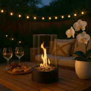Mini Fire Pit | Table Top Fire Pit Glass-Home Decor-Homefinn