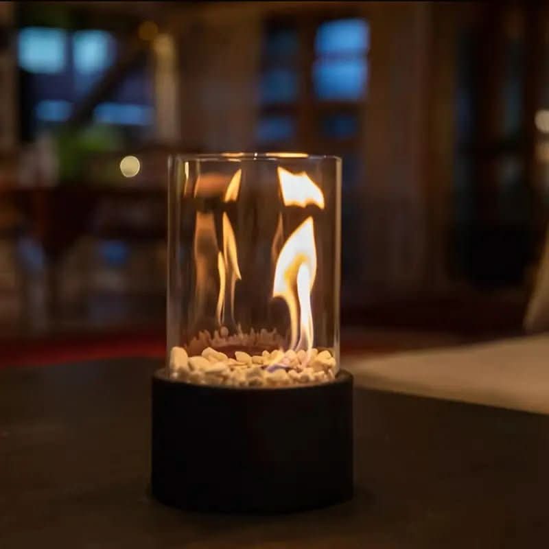 Mini Fire Pit | Table Top Fire Pit Glass-Home Decor-Homefinn
