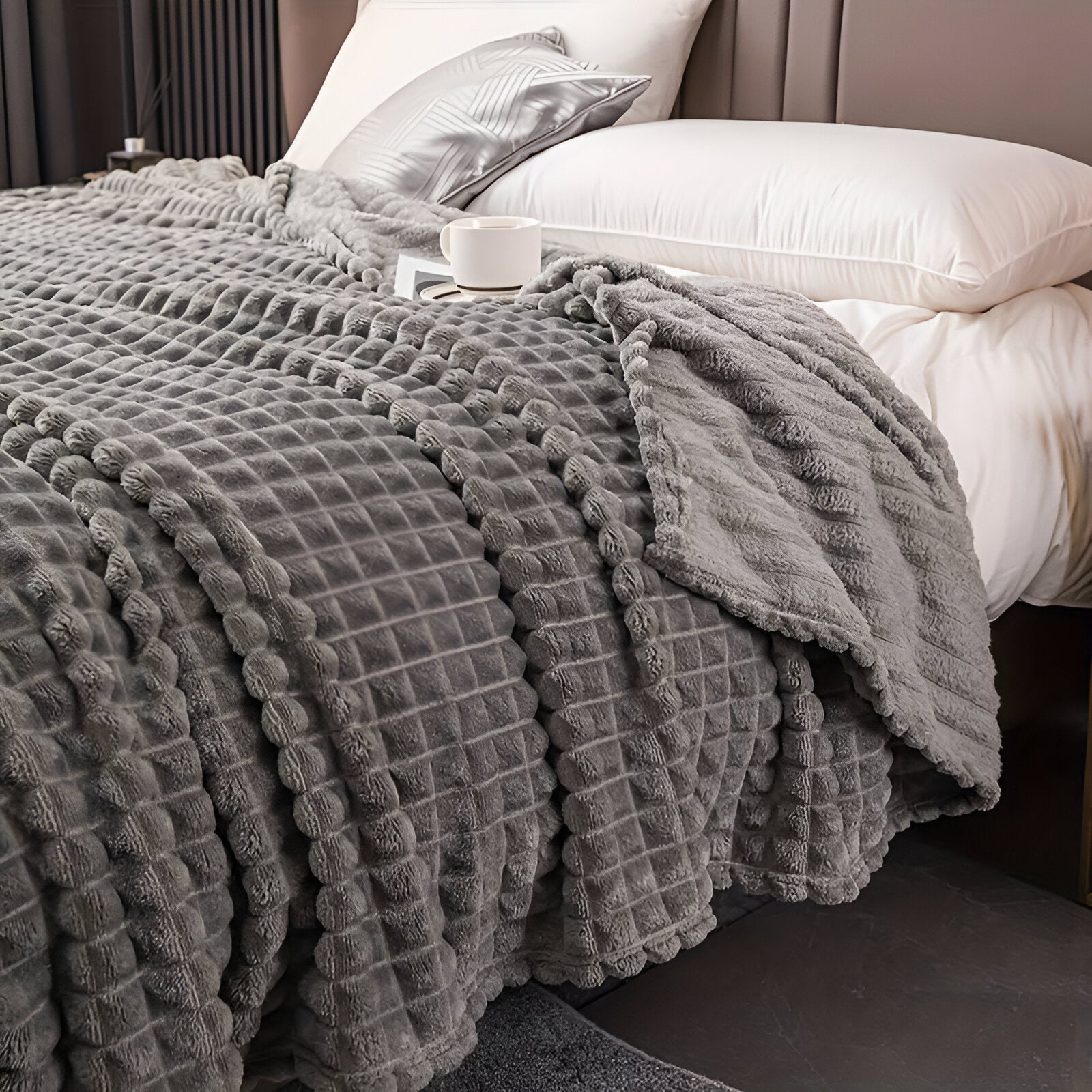 Weighted Blanket | Textured King Size Blanket-Blanket-Homefinn