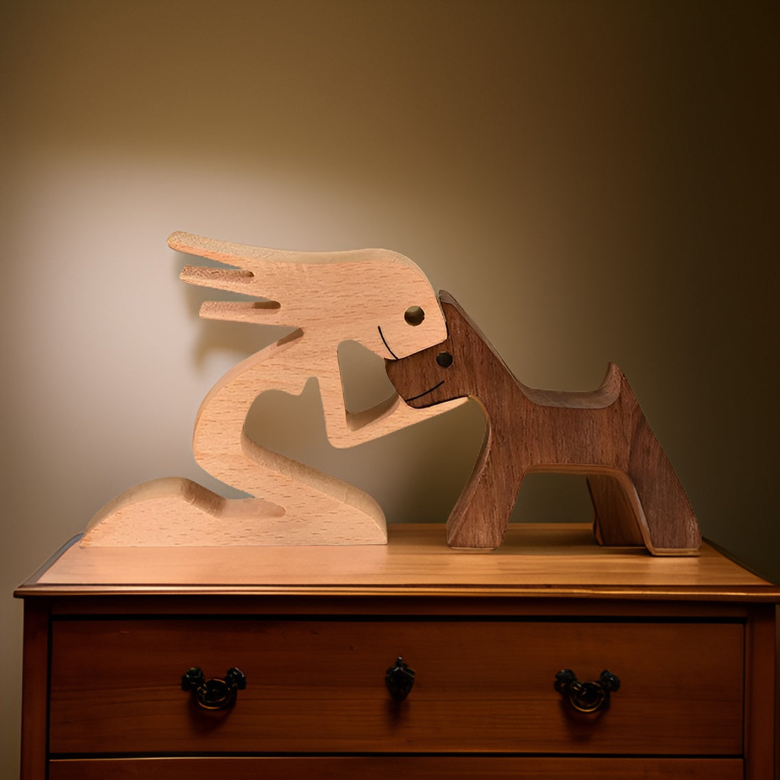 Dog Ornament | Wooden Dog Lover Gift-Figurine-Homefinn