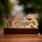 Dog Ornament | Wooden Dog Lover Gift-Figurine-Homefinn