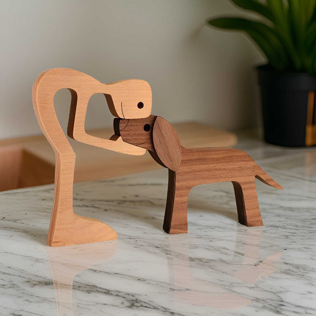 Dog Ornament | Wooden Dog Lover Gift-Figurine-Homefinn