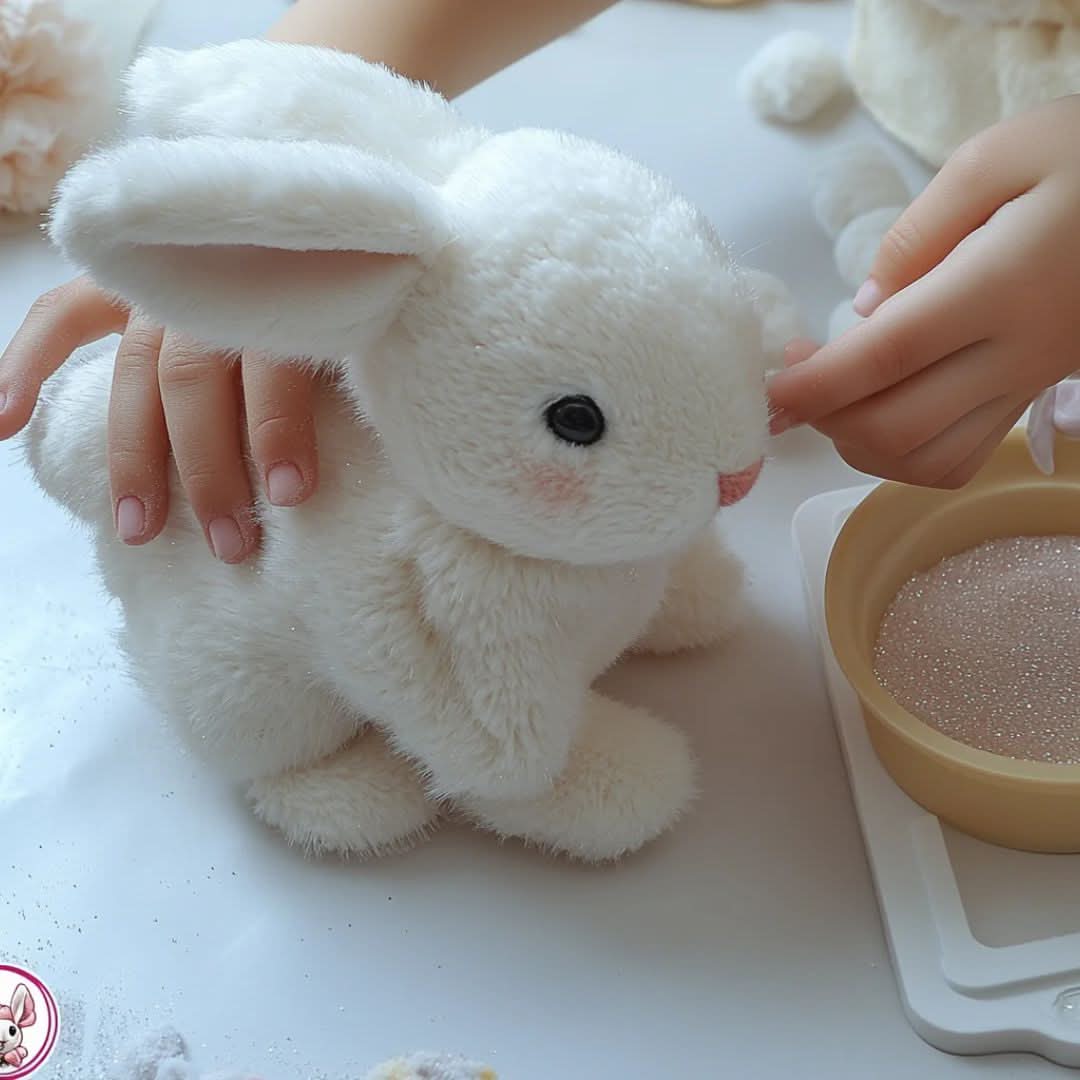 Rabbit Toy | Realistic Plush Rabbit Bouncing-Plush Toy-Homefinn