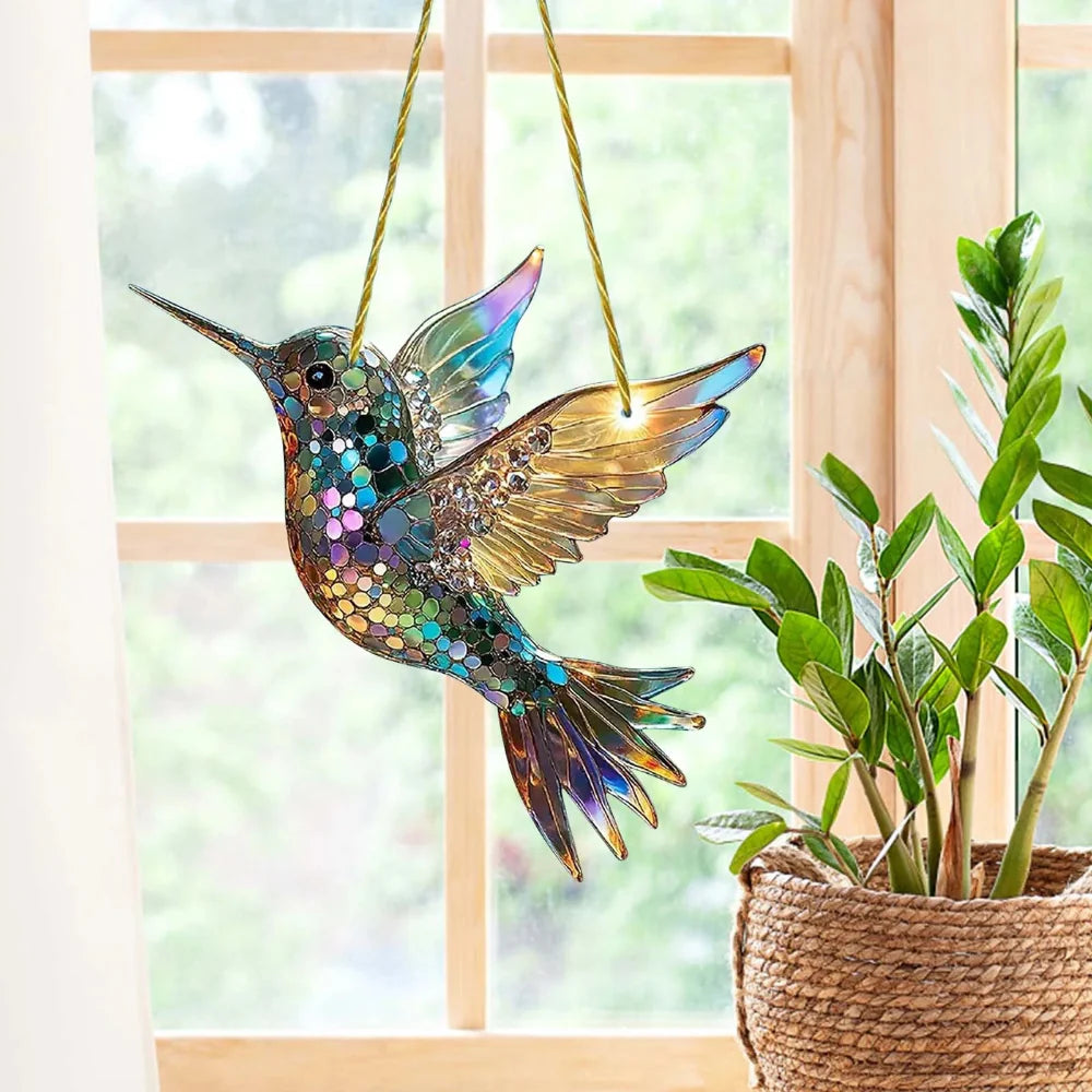 Sun Catcher | Colourful Hanging Bird Decor-Suncatcher-Homefinn