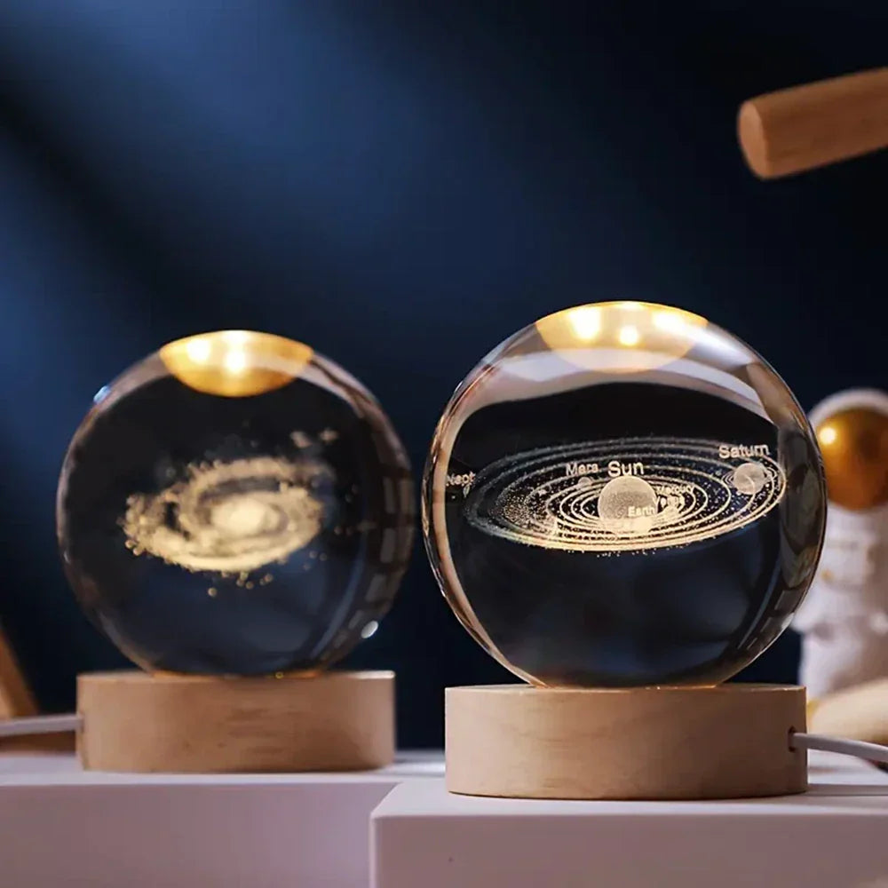 Night Light | Crystal Ball Bedside Lamp-Night Light-Homefinn