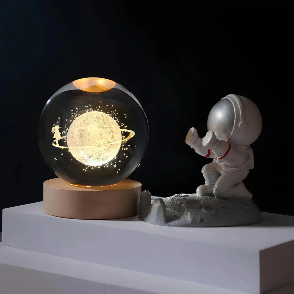 Night Light | Crystal Ball Bedside Lamp-Night Light-Homefinn