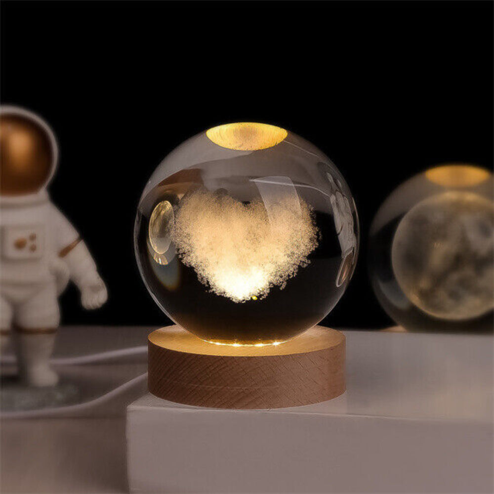 Night Light | Crystal Ball Bedside Lamp-Night Light-Homefinn