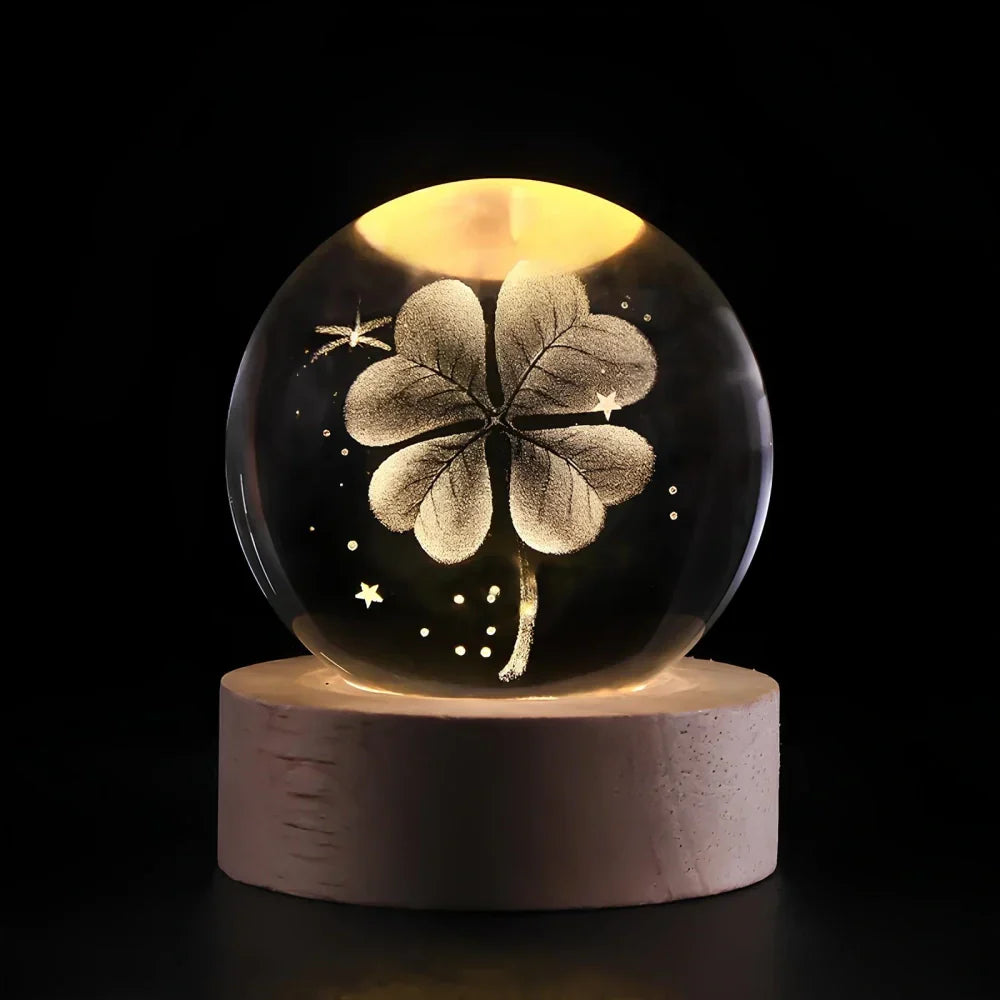 Night Light | Crystal Ball Bedside Lamp-Night Light-Homefinn
