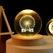 Night Light | Crystal Ball Bedside Lamp-Night Light-Homefinn