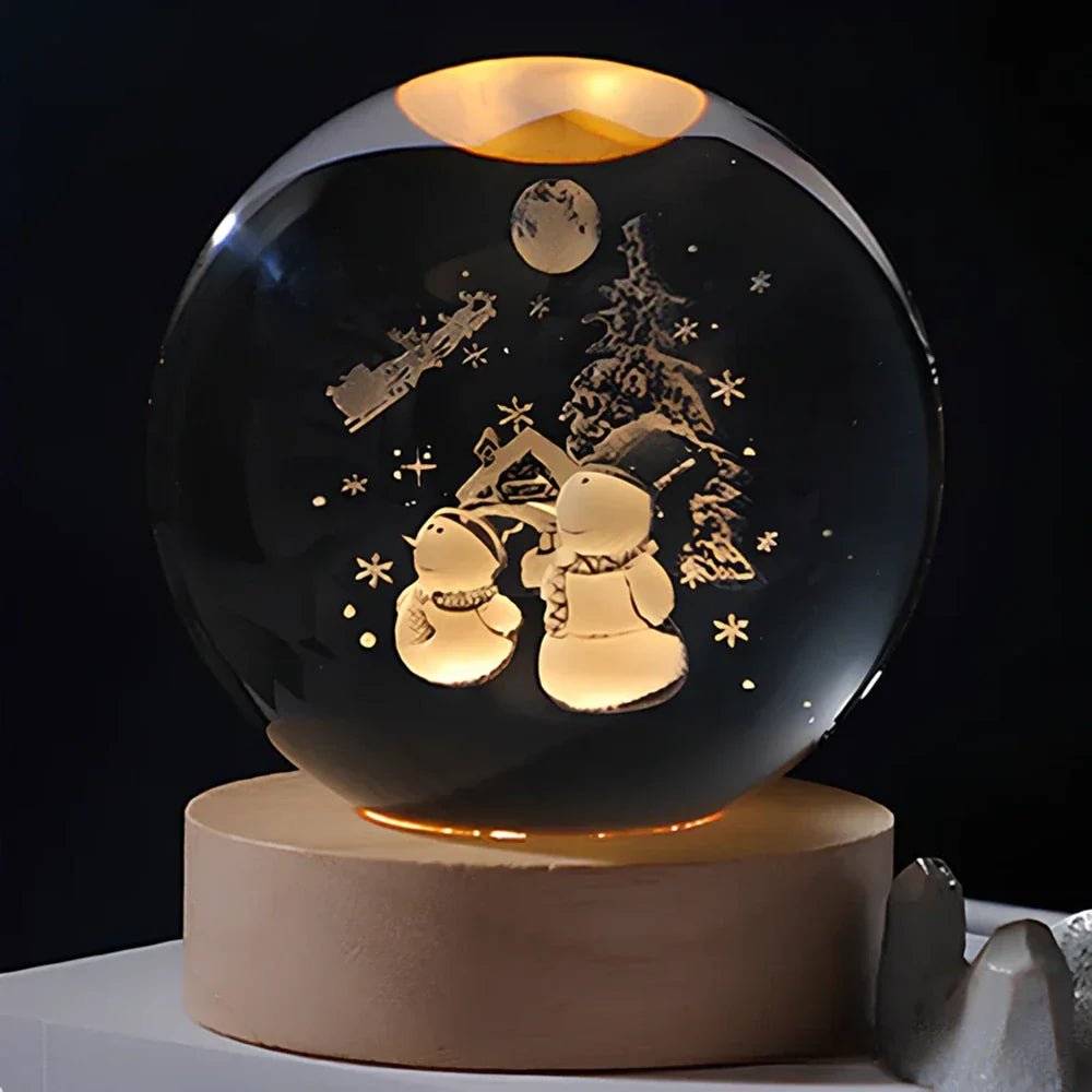 Night Light | Crystal Ball Bedside Lamp-Night Light-Homefinn