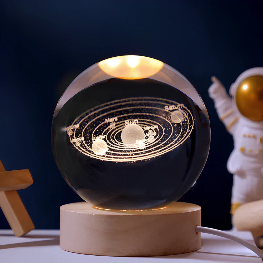 Night Light | Crystal Ball Bedside Lamp-Night Light-Homefinn