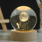 Night Light | Crystal Ball Bedside Lamp-Night Light-Homefinn