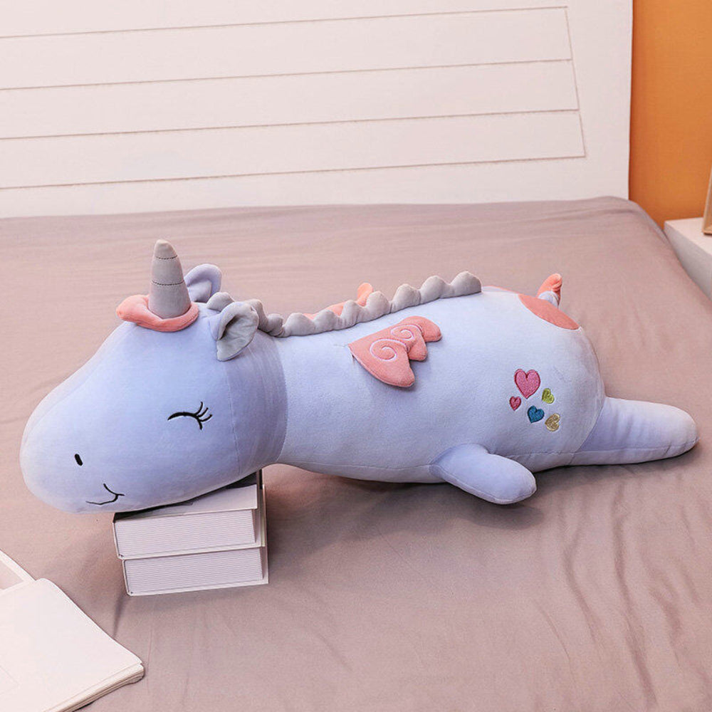 Unicorn Plush Pillow | LED Sleeping Unicorn Plush-Night Light-Homefinn