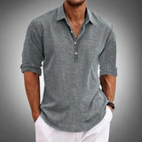 Men's Solid Casual Shirt | Button Placket Long Sleeves Everyday Wear