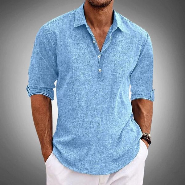 Men's Solid Casual Shirt | Button Placket Long Sleeves Everyday Wear-Men Shirt-Homefinn