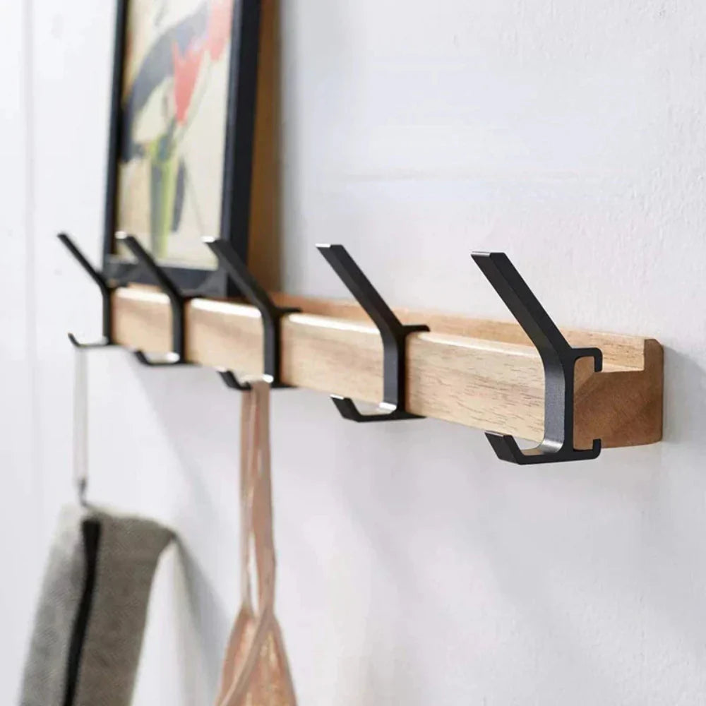 Wall Mounted Coat Rack | Multiple Hooks Entryway Storage Organisation-Wall Hook-Homefinn