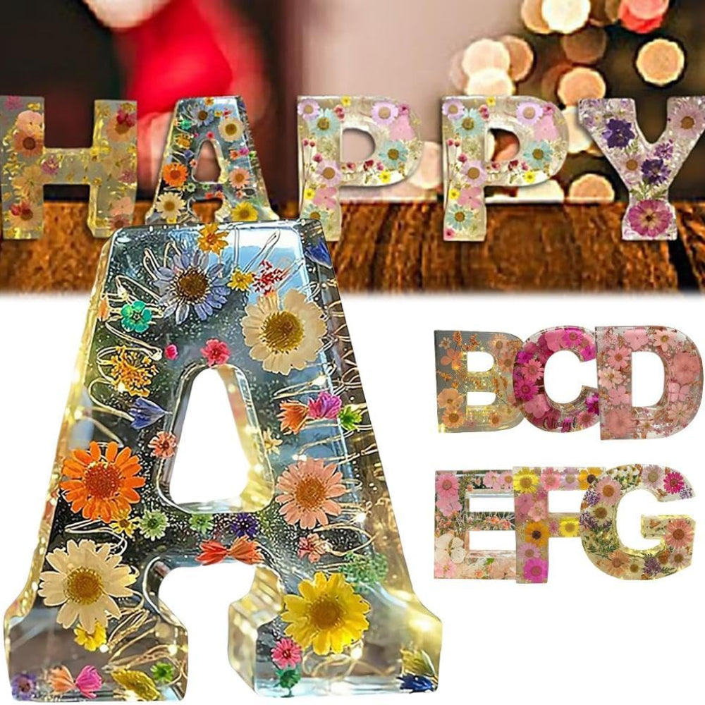 Floral Letter | Decorative Wall Letters-Wall Decor-Homefinn
