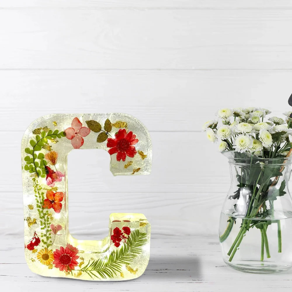 Floral Letter | Decorative Wall Letters-Wall Decor-Homefinn
