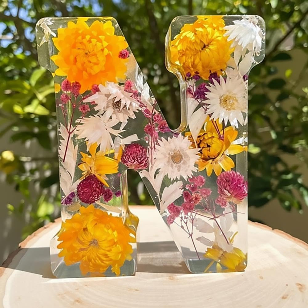 Floral Letter | Decorative Wall Letters-Wall Decor-Homefinn