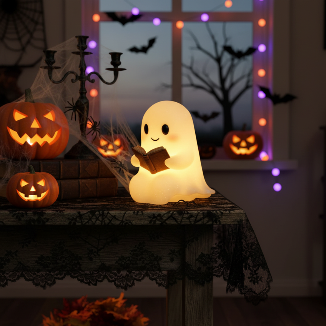 Ghost Lamp | Cute Halloween Night Light-Night Light-Homefinn