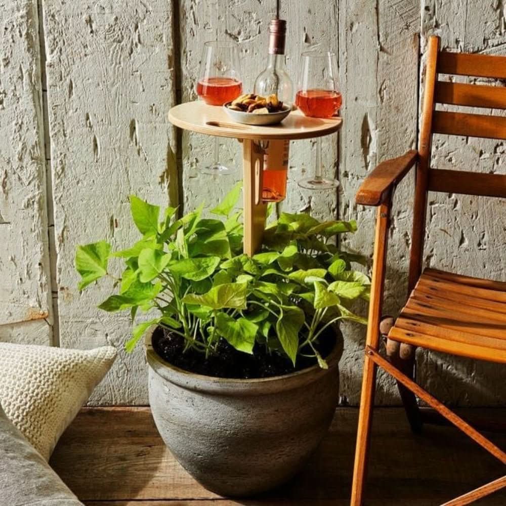 Picnic Table | Outdoor Wine Holder Stand-Table-Homefinn