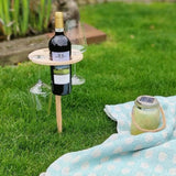 Picnic Table | Outdoor Wine Holder Stand