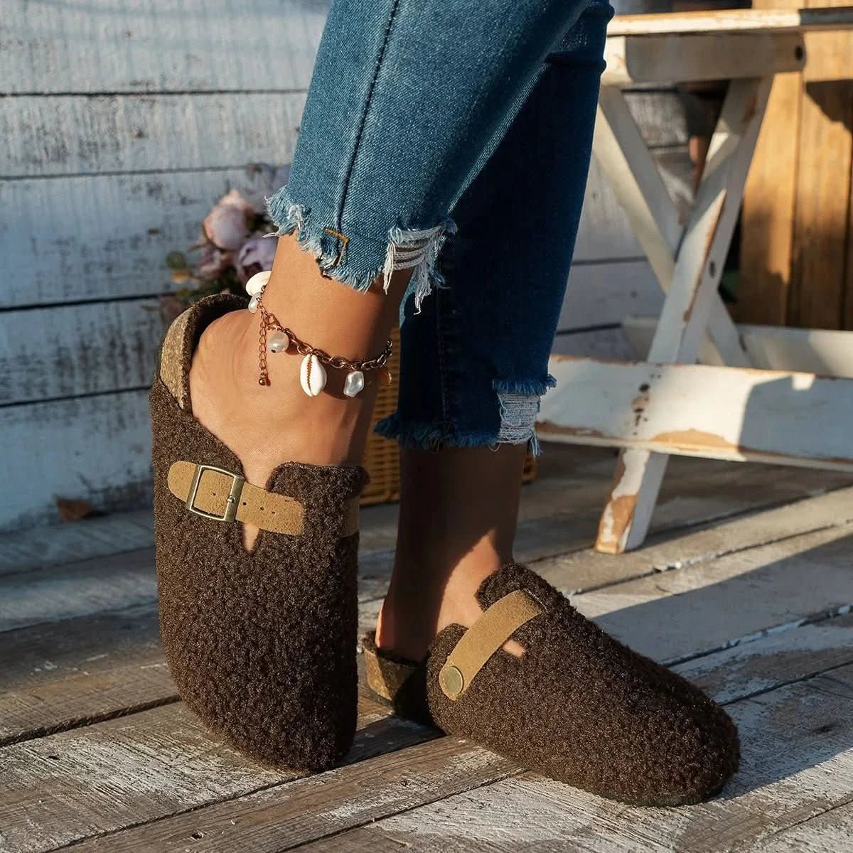 Women Comfortable Shoes | Lined Crocs-Women Shoes-Homefinn