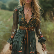 Floral Dress For Women | Elegant Maxi Dress-Women Dress-Homefinn