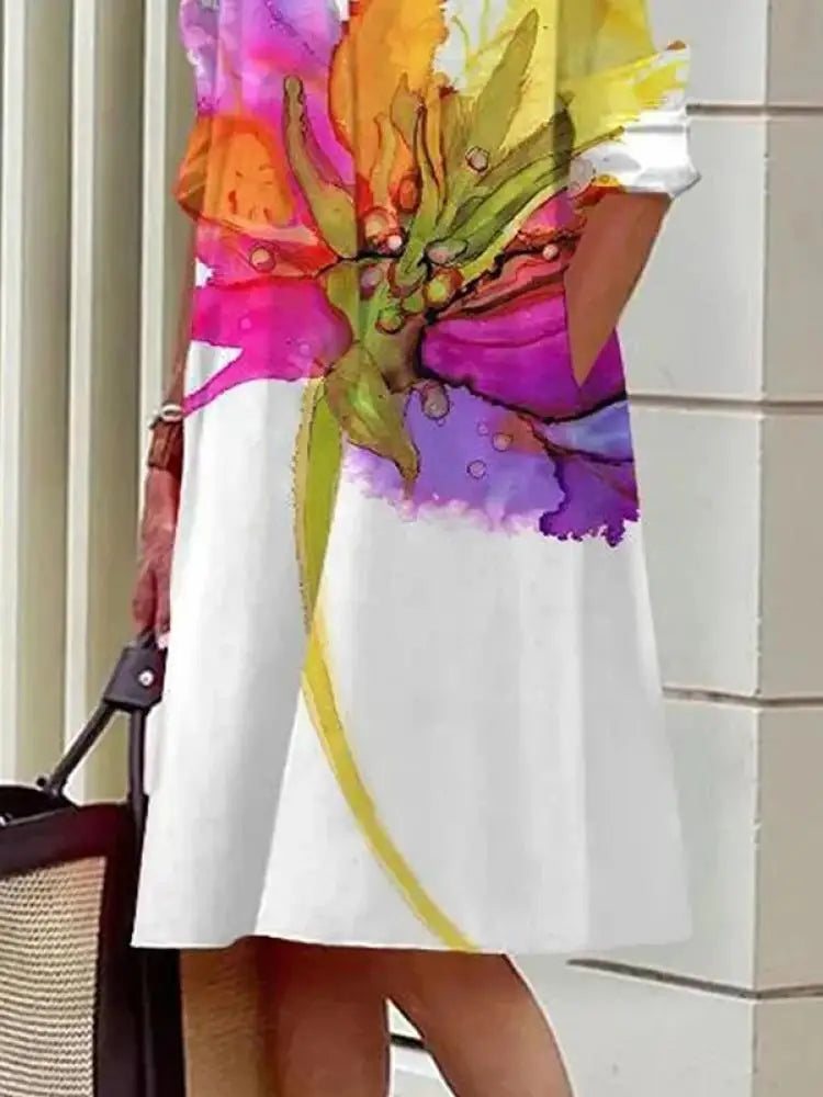 Women Summer Dress | Shirt Dress-Summer Dresses-Homefinn