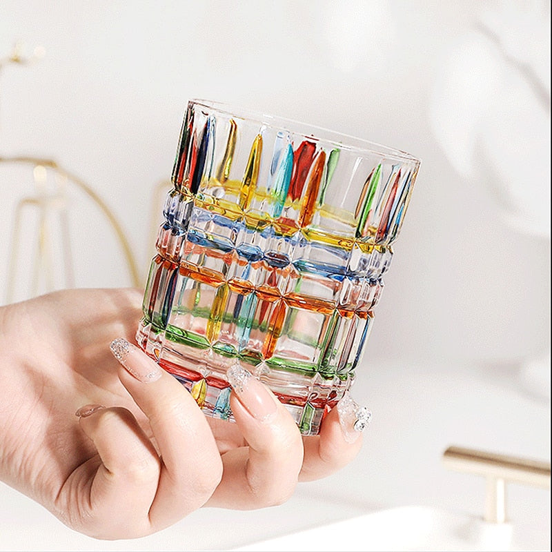 Confetti Glassware | Mosaic Cocktail Glass-Glass-Homefinn