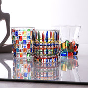 Confetti Glassware | Mosaic Cocktail Glass-Glass-Homefinn