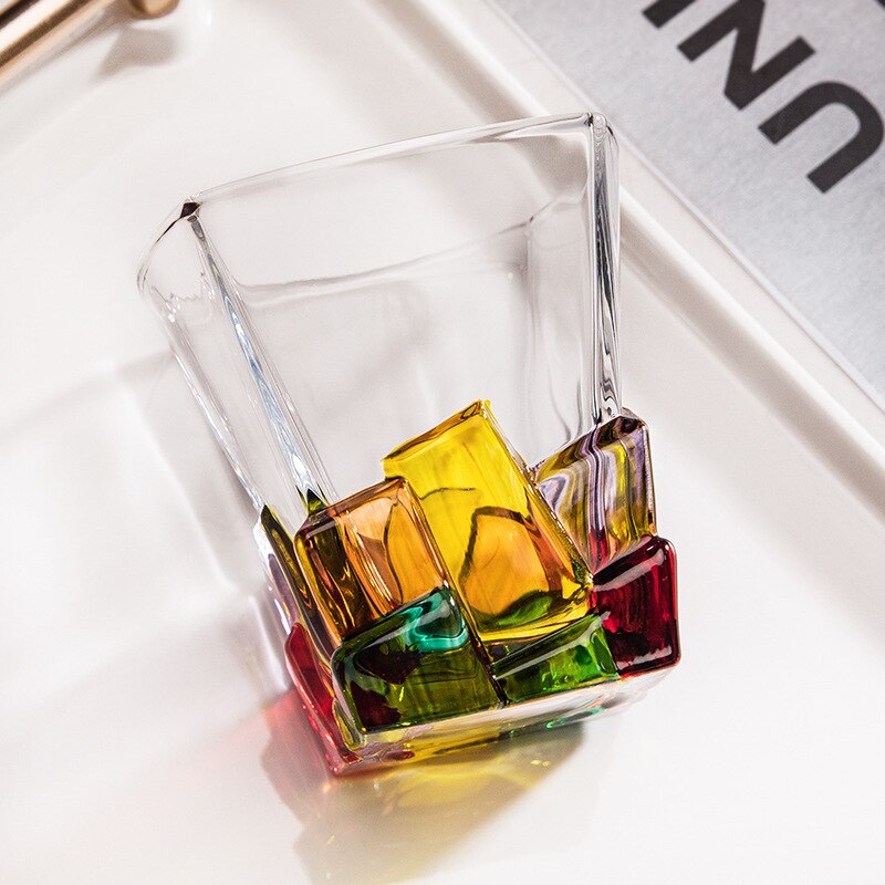 Confetti Glassware | Mosaic Cocktail Glass-Glass-Homefinn