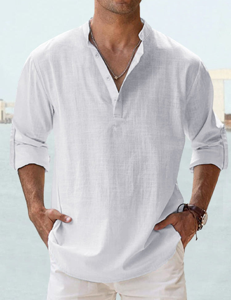 Men’s Relaxed Fit Shirt | Casual Button Beach Shirt-Men Shirt-Homefinn