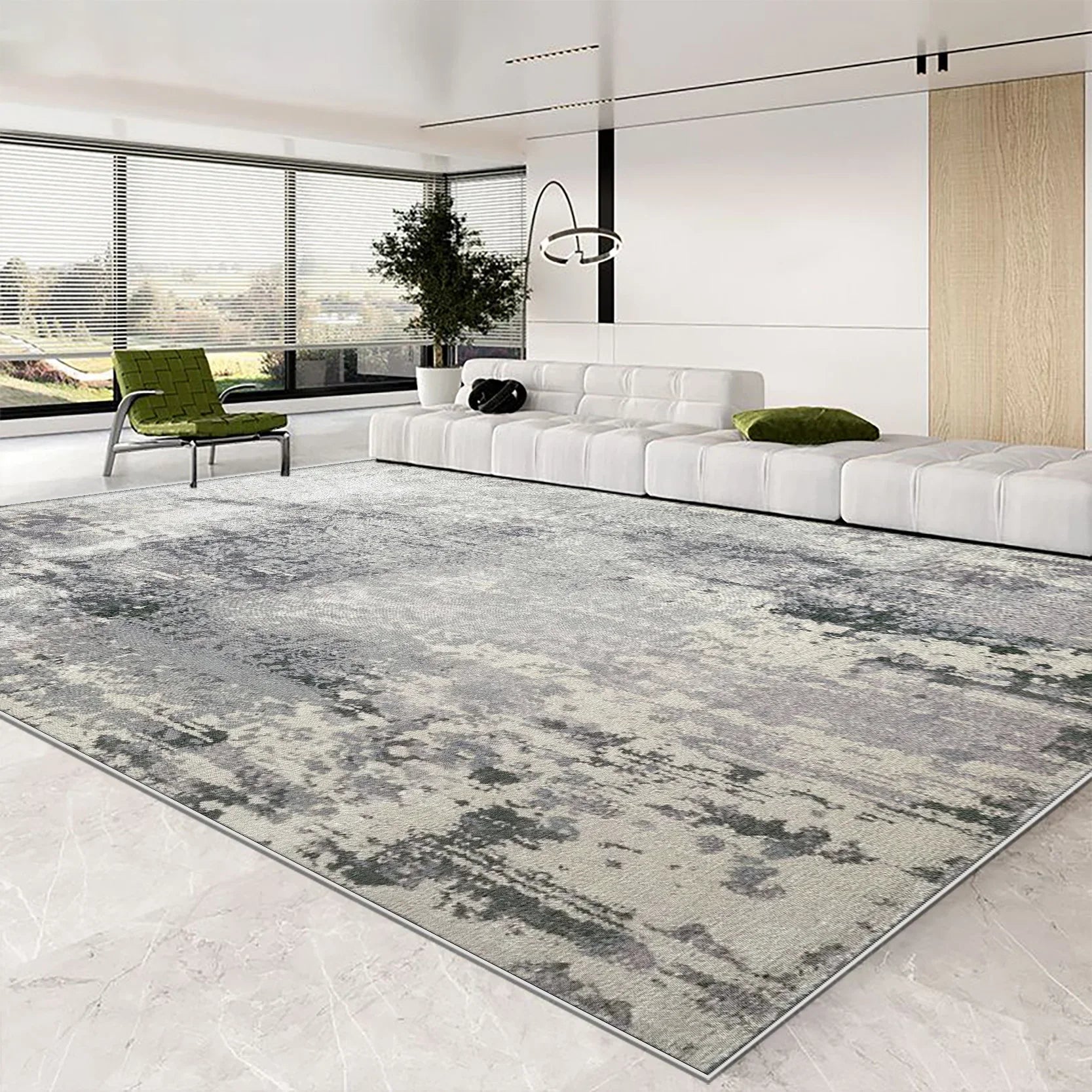 Large Living Room Rug | Modern Big Carpet-Carpet-Homefinn
