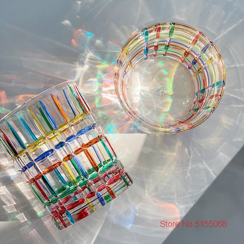 Confetti Glassware | Mosaic Cocktail Glass-Glass-Homefinn