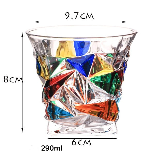 Confetti Glassware | Mosaic Cocktail Glass-Glass-Homefinn