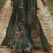Floral Dress For Women | Elegant Maxi Dress-Women Dress-Homefinn