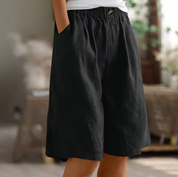 Bermuda Shorts Women | Knee Length Shorts-Women Shorts-Homefinn