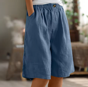 Bermuda Shorts Women | Knee Length Shorts-Women Shorts-Homefinn