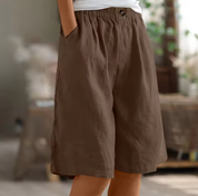 Bermuda Shorts Women | Knee Length Shorts-Women Shorts-Homefinn