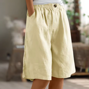 Bermuda Shorts Women | Knee Length Shorts-Women Shorts-Homefinn